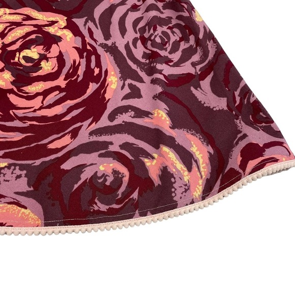 A La Modish Purple Pink Rose Print Dress Girls 6-12M - Picture 3 of 6